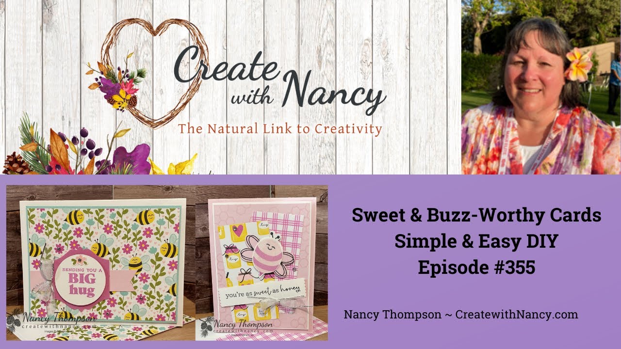 Springtime Card with Cute As Can Bee Designer Paper - Episode 355