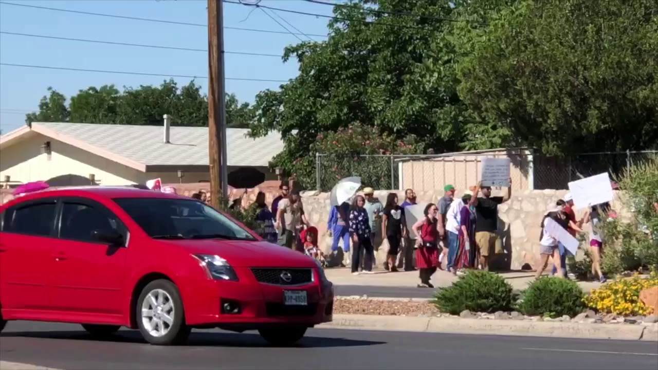 March to the Homeland Security Facility in El Paso, Texas YouTube