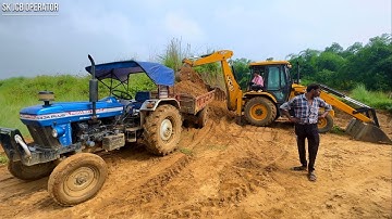 New Jcb 3dx Backhoe Loader Machine Loading Mud In Powertrack 434 Ds Plus Tractor | Jcb Tractor | Jcb