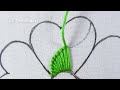 New hand embroidery creative work super gorgeous colorful flower design idea with easy sewing tutor