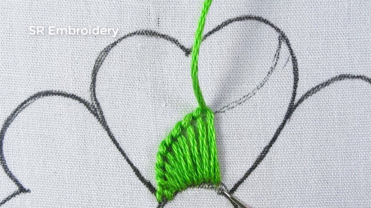 New Hand Embroidery Creative Work Super Gorgeous Colorful Flower Design With Easy Sewing Tutorial