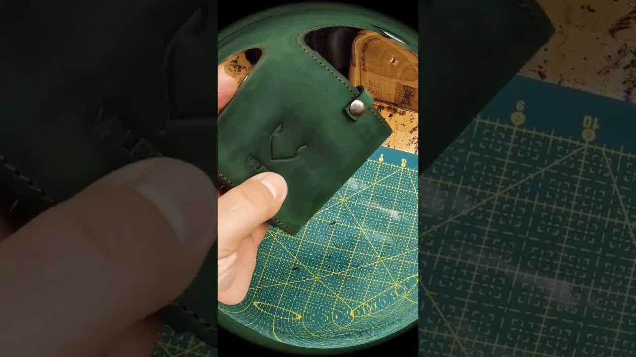 Camo leather wallet demo