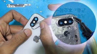 iPhone X,XS,XS MAX change back glass without remove len camera 2019
