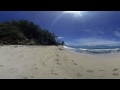 Kuilei Beach below the Earhart Marker on the Diamond Head Road - a 3D 360° VR (4K) VUZE