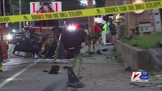 Woman crashes car into West Warwick home