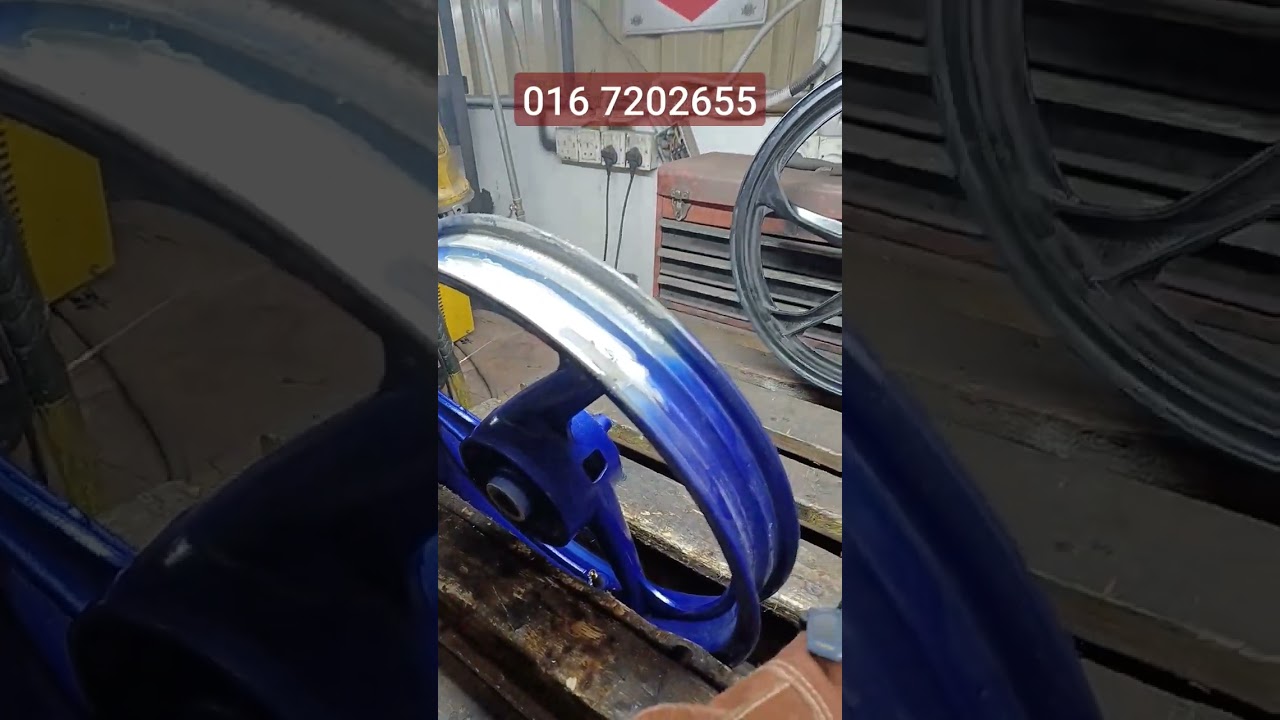 REPAIR RIM MOTOR..PECAH,CRACK,BENGKOK,BUAT RUMAH BEARING!! YouTube