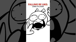 Falling Be Like 😭 (Animation Meme) Anim: RedFlowerCrown #shorts