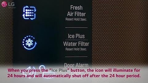 [LG Refrigerators] Control Panel Operation - LPCS34886C