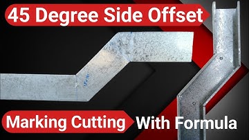 Trunking 45 Degree Side Offset | 100 Trunking 45 Degree Offset | How Make 45 Degree Side Offset |