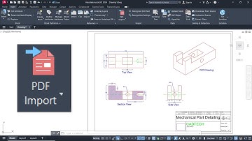 PDF Import in AutoCAD | PDF to .DWG File