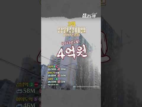   서울에서 가장 싼 30평대 아파트 TOP 10