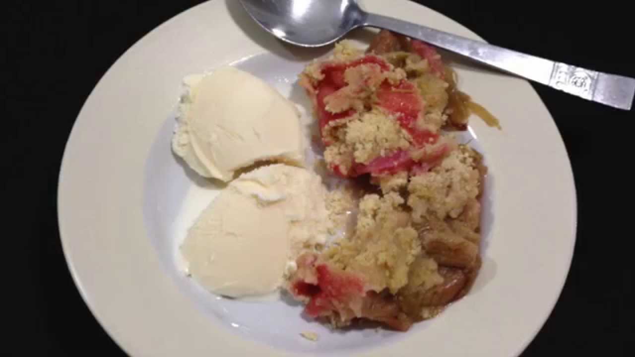 Rhubarb Crumble Recipe - YouTube