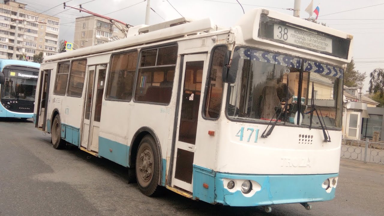 Поездка на троллейбусе ЗиУ-682Г-016.02 471, маршрут 38, Екатеринбург