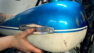 Gas Tanks -1969 Harley Davidson Electra Glide Shovelhead Flh Head Installation
