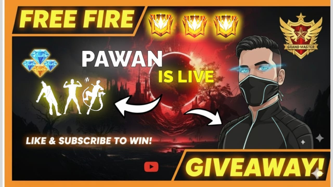 🔴PAWAN IS  LIVE  | FREE FIRE  DIAMONDS GIVEAWAY 🔥 | BIG GIVEAWAY TODAY  