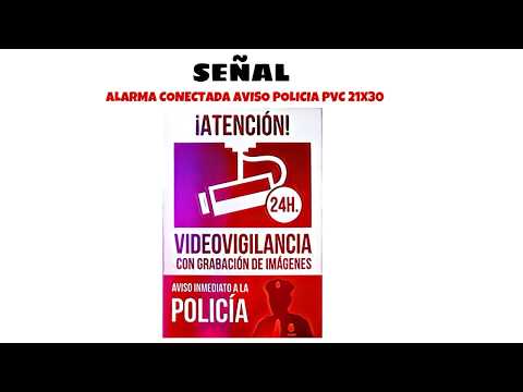 Alu-Schild „Zona Videovigilada“ 21x30 Cm – Nach StVZO Zugelassen, Gefahrenhinweis