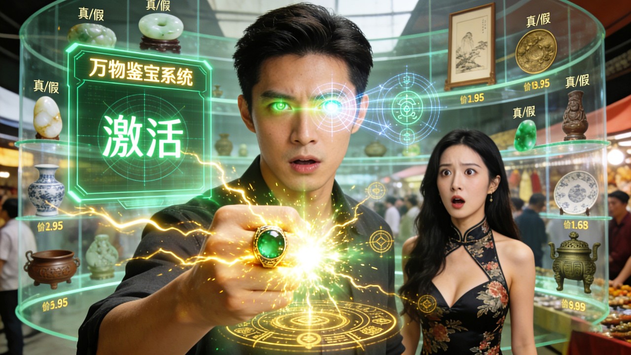 网约车司机激活祖传戒指觉醒鉴宝系统，古玩街捡漏赌石逆袭打脸反派