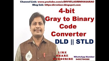 GRAY TO BINARY CONVERTER | 4 BIT GRAY TO BINARY CONVERTER | DESIGN OF GRAY TO BINARY CONVERTER |STLD