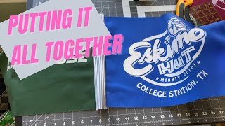 Putting together a T-shirt quilt top