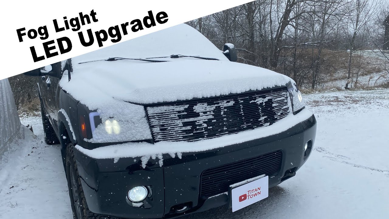 Nissan Titan Fog Light Auxito LED Upgrade YouTube