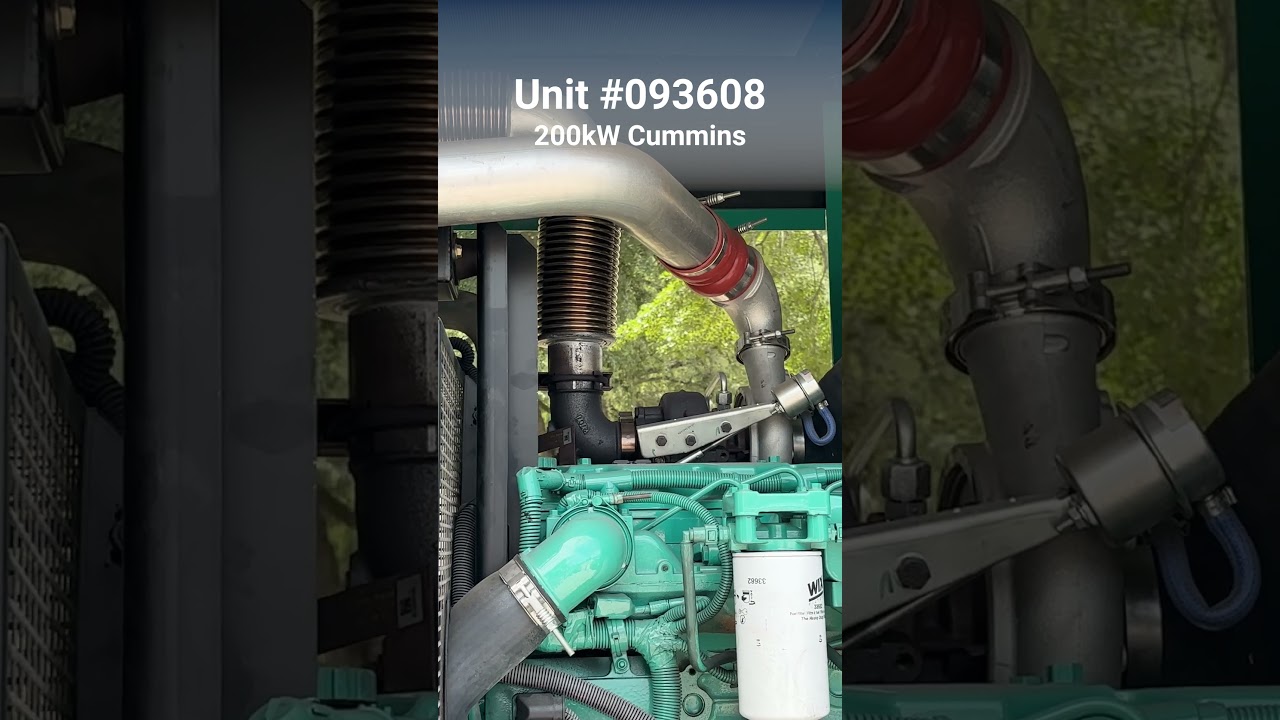 200kW Cummins Diesel Generator | Load Bank Test | Unit 93608