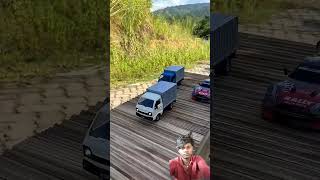Rc power jump Battle - 2 Mini Trucks vs Racing car! 😱