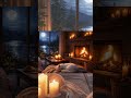 Uyuyan Kediyle Sıcak Şömine Gecesi 🐈 Warm Fireplace Night with a Sleeping Cat  #asmr #relaxingvideo