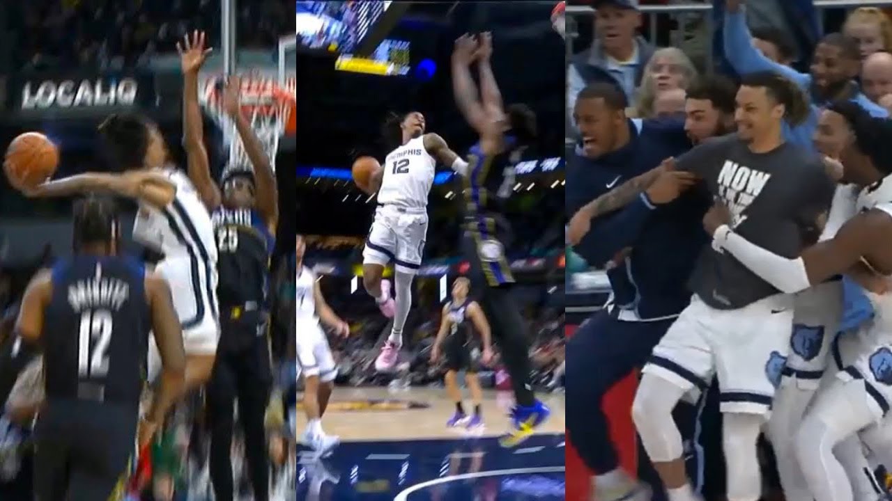 Watch every angle of Ja Morant's insane poster dunk in Grizzlies