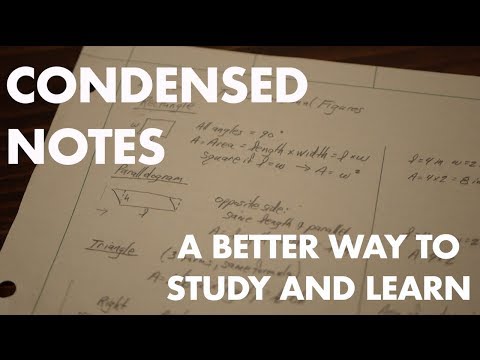 How to Create Condensed Notes