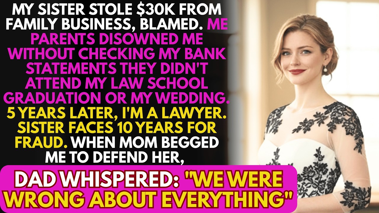 My Sister Framed Me for Theft—Parents Disowned Me—Five Years Later, She Begged Me to Save Her...