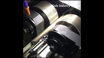 FEDA through feed thread rolling machine used for making external thread on rods. #machine #auto