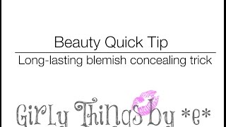 How to Conceal a Blemish | Quick Tip