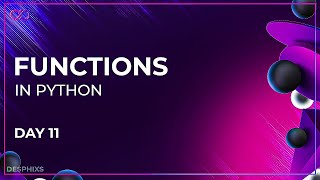 How To Use Functions In Python (Python Tutorial day 11)