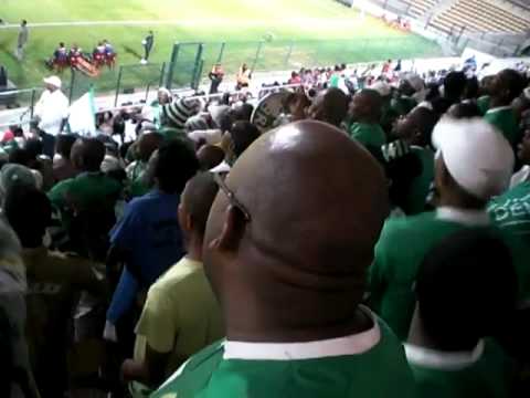 bloemfontein celtic fans singing Wavin Flag world cup song ...