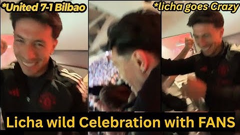 Lisandro Martinez Emotional REACTION with United fans After Man United 4-1 win over Athletic Bilbao