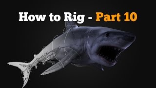 How to rig in Maya   Shark Part 10