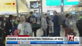 RDU Terminal 2 power outages cause delays