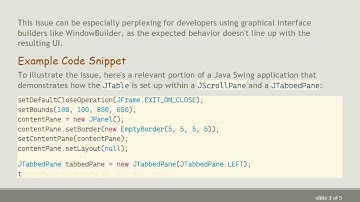 Fixing JTable Height Issue: How to Correctly Use JScrollPane in Java Swing