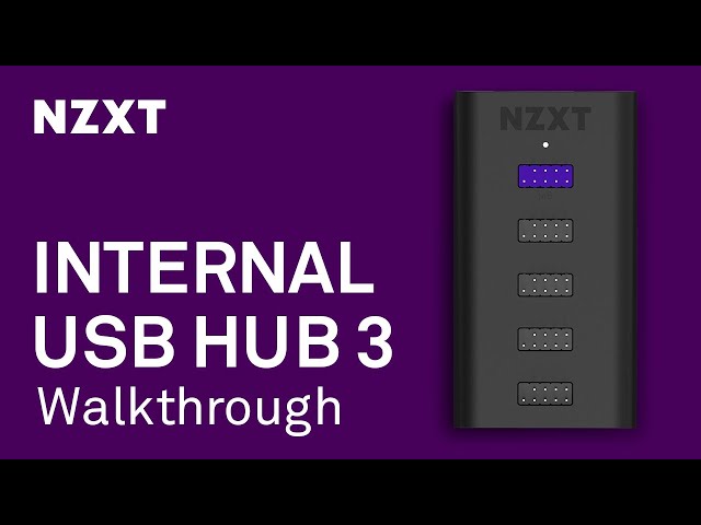 bakke person Spis aftensmad NZXT Internal USB Hub 3 Walkthrough - YouTube