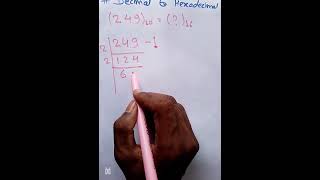 decimal to hexadecimal.. conversation 🎉🔥#education