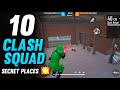 TOP 10 CLASH SQUAD SECRET PLACES FREE FIRE | CLASH SQUAD TIPS AND TRICKS 2021 - GARENA FREE FIRE