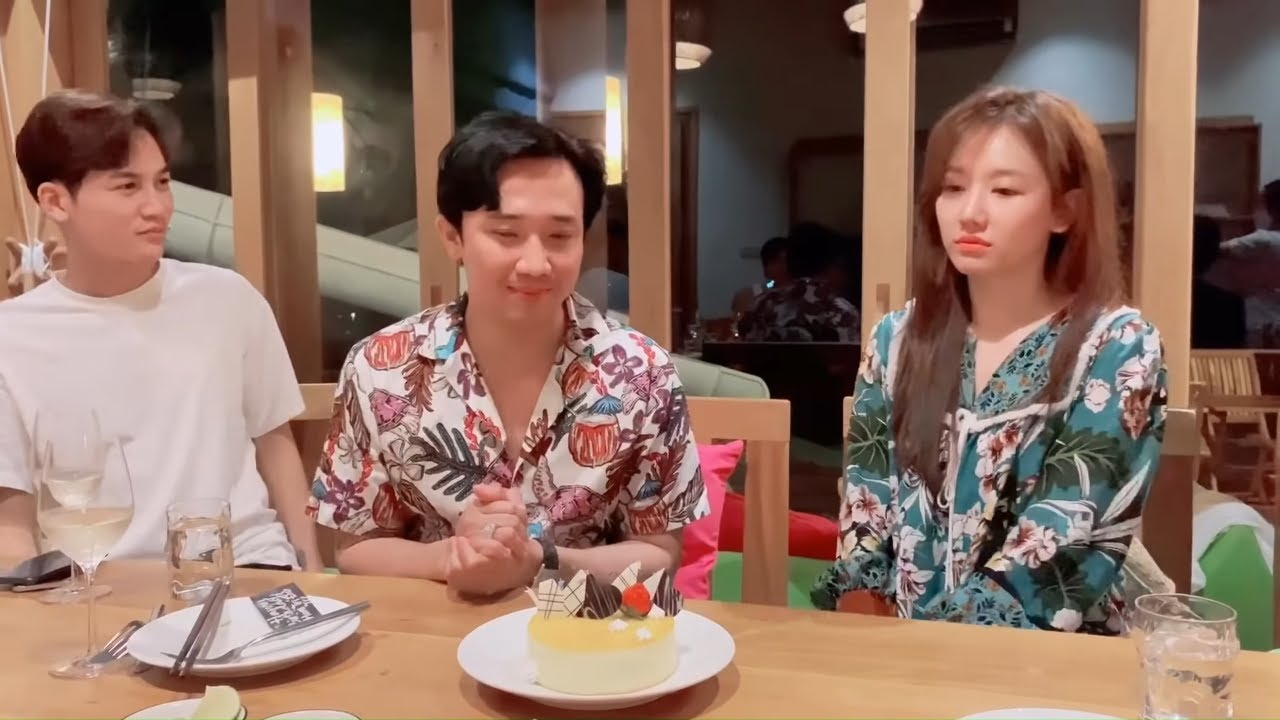 Trấn Thành Hari Lê Giang Trúc Nhân Quang Trung cover trend 2 chị em thổi bánh sinh nhật cực lầy