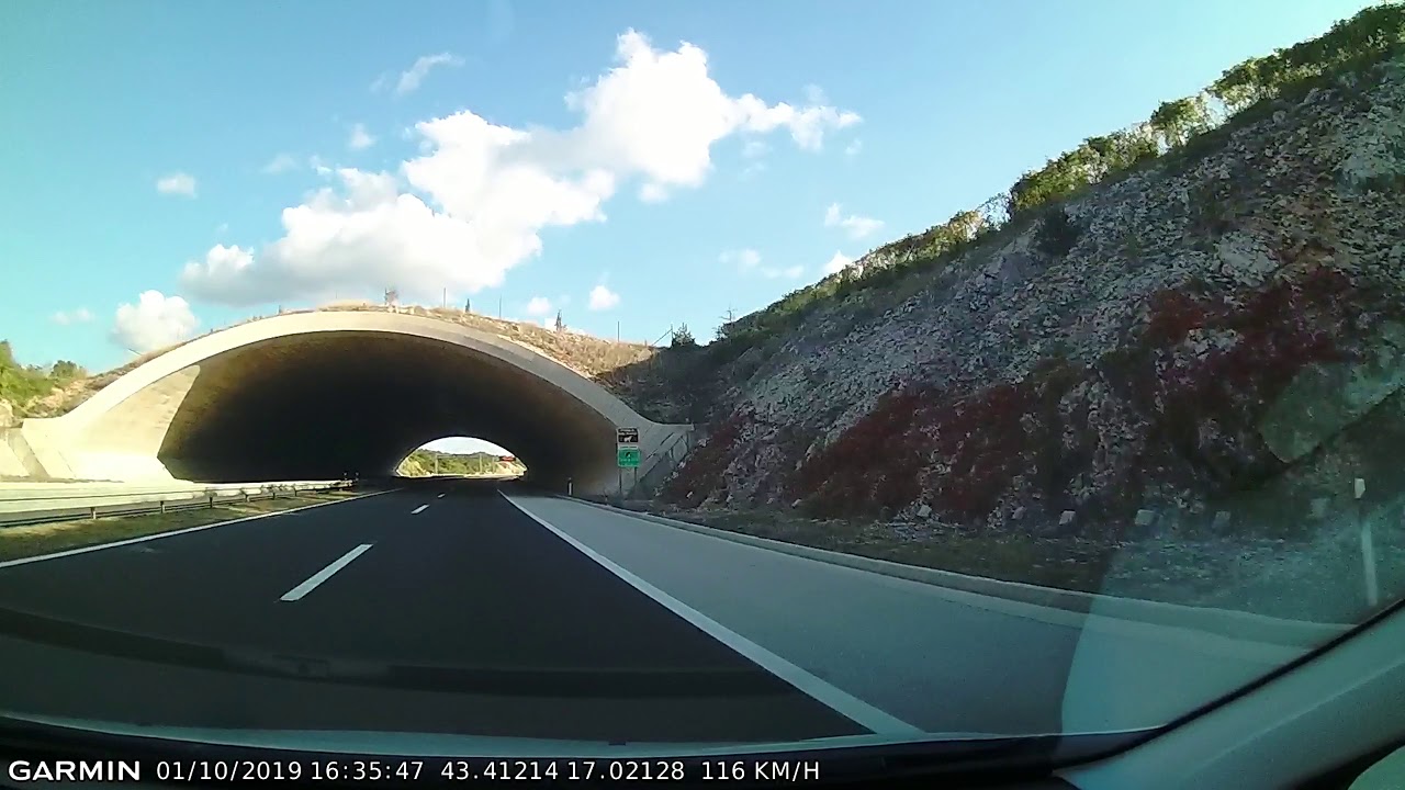 DRIVE #766: Split (Croatia)-Nikšić (Montenegro) (timelapse 4x) *Read Description*