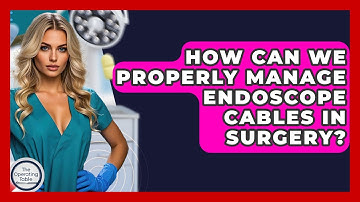 How Can We Properly Manage Endoscope Cables In Surgery? - The Operating Table