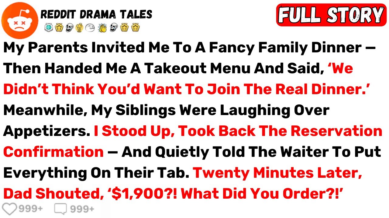 My Parents Invited Me To A Fancy Family Dinner — Then Handed Me A Takeout... - Best Reddit Stories