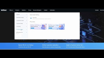 WeTest automated testing demo video