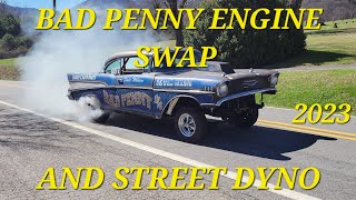 SKULL GARAGE 2023 (EP.1) &quot;BAD PENNY&quot; ENGINE SWAP AND STREET DYNO