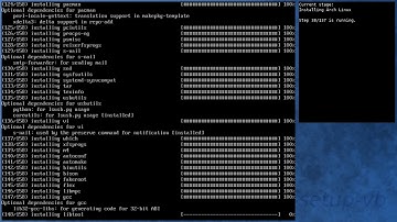 Arch Linux installation recording to kernel 5.1.9-arch1-1-ARCH (testing)