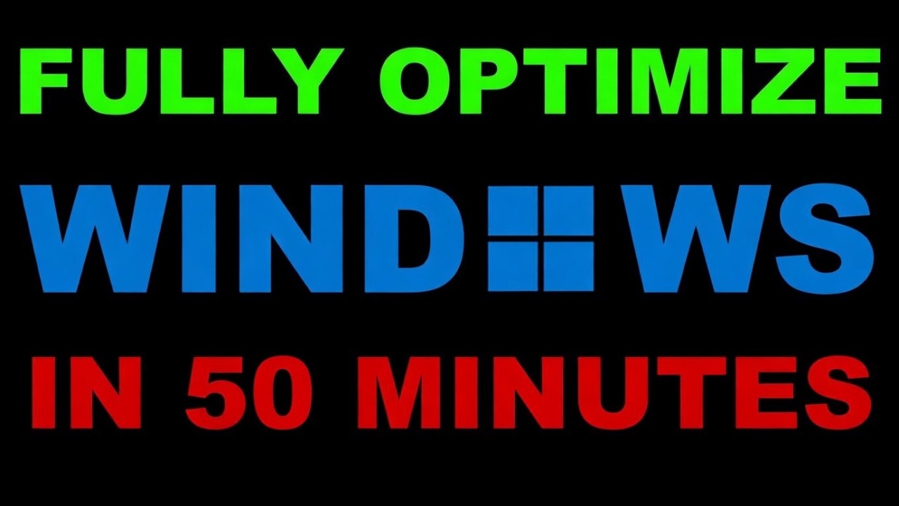 How to Fully Optimize Windows For Gaming — Transcript