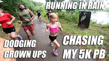 Isabelle Sparkle Chases her 5k PB at Parkrun with Her Daddy | 8 Years Old